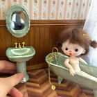 Vintage Princess 1:12 Scale Dollhouse Miniatures Bathroom Bathtub Toilet Wash