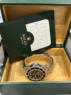 Rolex Sea-Dweller 2002 acero 16600 esfera negra fecha Oyster ¡¡reloj y caja de 40 mm!!! Foto 1 de 4