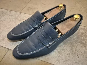 Pollini Shoes Italy, Slipper Schuhe, Brau, Glattleder UK 11 EU 46 w/Santoni - Bild 1 von 7