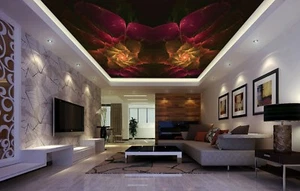 3D Red Flower Art 736 Wall Paper Wall Print Decal Wall Deco AJ WALLPAPER Summer - Picture 1 of 5