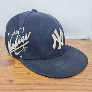 New Era 59Fifty Hat 7 3/8 Men New York Yankees Grey & Black Fitted Cap - Picture 1 of 18