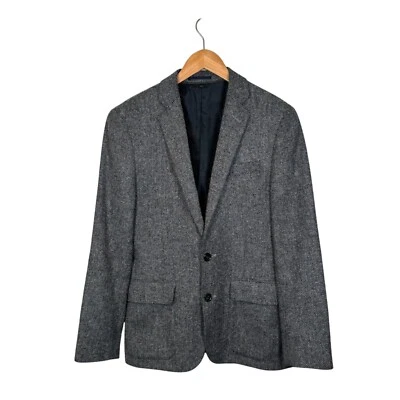 J.Crew Ludlow Blazer Herringbone Tweed British Moon Fabric Sport Coat Jacket 36S - Image 1 of 4