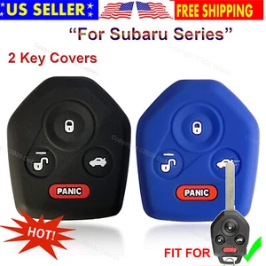 Silicone 3+ Case Holder Protector Fob Cover Skin for Subaru Forester Outback Key - Picture 1 of 5