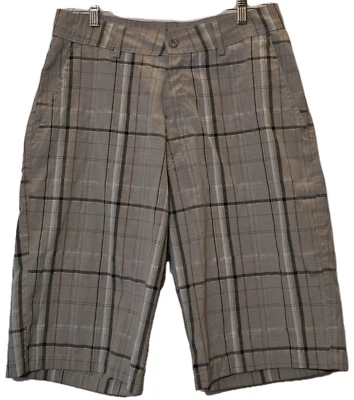 Pantalones Cortos Vintage Swiss Cross Para Hombre Talla 32, Cuadros, Bronceados Bolsillos Laterales Golf Foto 1 de 4