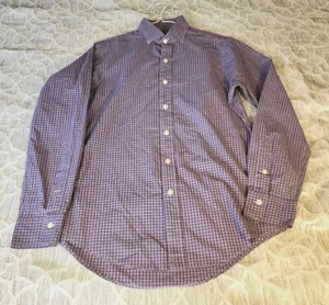 Polo Ralph Lauren Herren Lila 120er 2-lagiges Langarm Hemd Gr. Klein - Bild 1 von 4