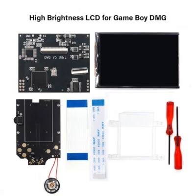 8 Colors IPS V2 Backlight Backlit LCD Kit For Game Boy GBO/DMG-01 w/OEM Speaker - Image 1 of 4