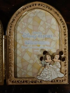 Tokyo Disney Resort Mickey & Minnie Mouse Wedding Photo Picture Frame Bridal - Picture 1 of 6