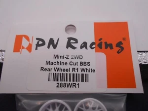 PN Racing Wheels 288WR1 BBS White 2WD Mini Z Atomic GL Racing - Picture 1 of 2