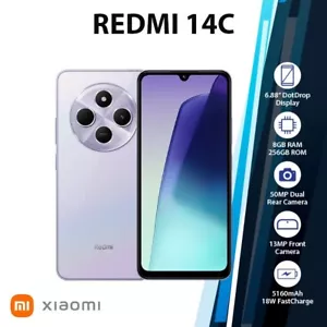 Xiaomi Redmi 14C Android Mobile Phone (Purple/8GB+256GB/Dual SIM/Unlocked) - Picture 1 of 5