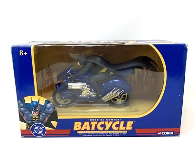 Batman 2000 DC Comics Batcycle escala 1:16 Die Cast 2004 Corgi WB Studios Foto 1 de 4