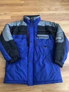 Vintage Outdoor Exchange Daunenisolierte Pufferjacke Mantel mit Hoodie (Größe 18) - Bild 1 von 10