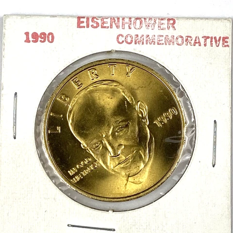 1990 Eisenhower Commemorative Coin. The Last Home of President Eisenhower Cover