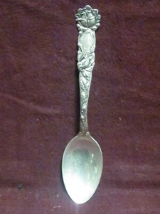 Sterling Alvin BRIDAL ROSE TEASPOON 5 7/8" Monogram B 26g - Picture 1 of 4