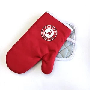 Alabama Crimson Tide Kitchen Oven Mitt and Pot Holder Set [NEW] NCAA Cooking - Picture 1 of 2