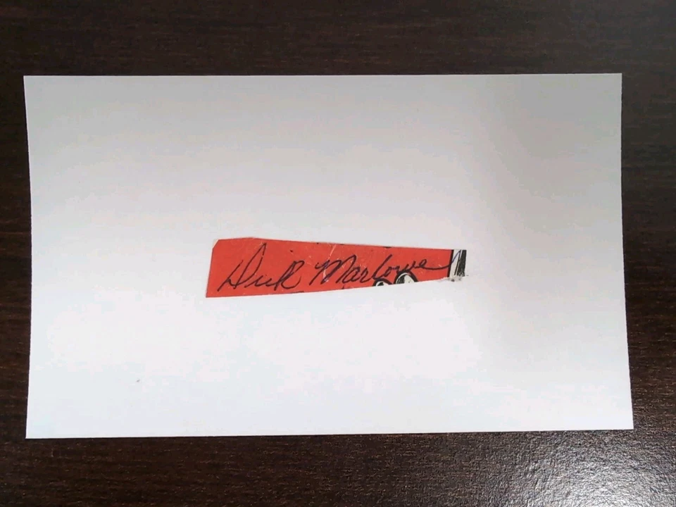 Dick Marlowe (d.1968) Signed Autograph Cut Detroit Tigers White Sox - Image 1 of 1