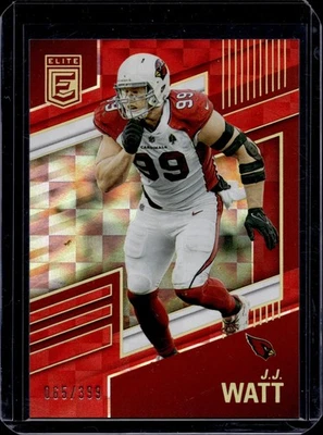 Donruss Elite #95 2022 J.J. Watt rojo #/399 AZ Cardinals Foto 1 de 2