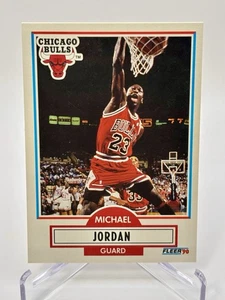 1990-91 Fleer Michael Jordan #26 No Black Line Rare Error Card - Bild 1 von 2