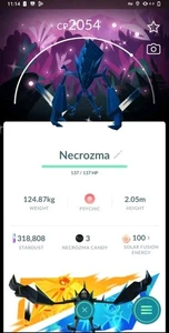 Pokémon Shiny Necrozma ( Special BG Go Wild Area ) Go  - Picture 1 of 2