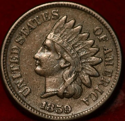 1859 Copper-Nickel Philadelphia Mint Indian Head Cent - Image 1 of 2