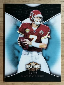 Topps Triple Threads Sapphire #8 2009 Matt Cassel - Imagen 1 de 2