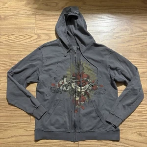 Y2k 2000s Full Zip Grunge Men’s Hoodie Arizona Brand Large Emo Scene - Bild 1 von 7