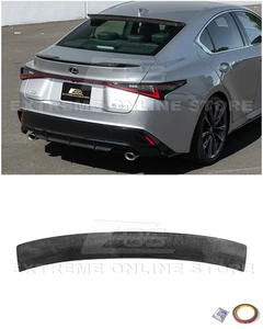 For 21-Up Lexus IS-Series JDM Carbon Fiber Rear Add On Roof Top Window Spoiler - Bild 1 von 24