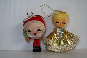 ANGELO IN FELTRO GIAPPONESE VINTAGE ANNI 70 80 E DECORAZIONE ALBERO DI NATALE BABBO NATALE - Foto 1 di 5