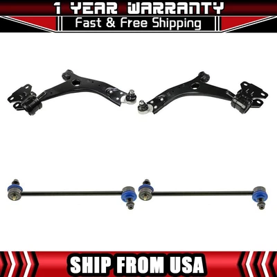 4 brazos de control inferiores Mevotech y rótula barra estabilizadora enlace para Ford Focus 2012 Foto 1 de 4