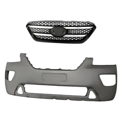 For Kia Rondo 07-10 Replacement 2-Piece Front Bumper Cover, Grille Standard Line Foto 1 de 3