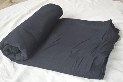 Black Plain Fabric 100% Cotton 10 Yard Fabric NO TARRIF CHARGES 100%✅ ZK_63 - Image 1 of 4