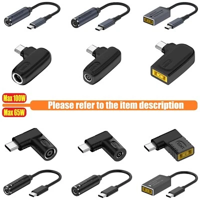 Laptop Charger Converter USB Type C PD 5V 9V 20V Power Charging Cable Adapter - Image 1 of 4