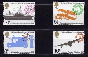 GREAT BRITAIN #720-723 MNH CENTENARY OF UPU, DEVELOPMENT OF OVERSEAS MAIL - Picture 1 of 1