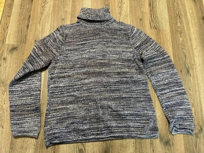 Свитер Jeanne Pierre, женский средний, синий коричневый белый, пуловер, водолазка - Изображение 1 из 4