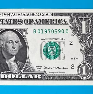 1970 May 9 (B 01970590 C) BIRTHDAY $1 One Dollar Bill *UNC* (_1970 / 5 / 9_) - Picture 1 of 4