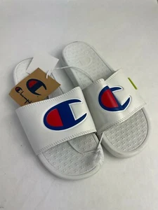 Champion Mens Flip Flops Super Slide Color White Size 6 US Model CPS10247M - Picture 1 of 3