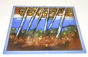 Iittala Beach Birchs Rantakoivut Wall Plate Heljä Liukko-Sunstrom Finland RARE - Picture 1 of 2