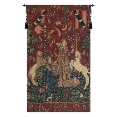 Le Gout (Taste) from Lady and the Unicorn European Woven Tapestry Wall Hanging - Image 1 of 4