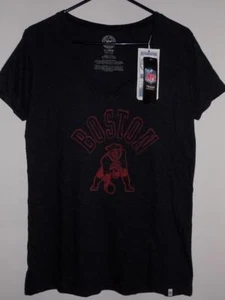 New England Patriots t shirt Brand 47 retro women's xl navy heather v-neck NWT - Picture 1 of 4