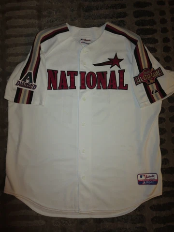 Randy Johnson #51 Arizona Diamondbacks 2005 MLB All Star game Majestic Jersey XL Cover