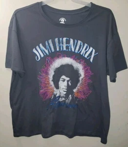 Authentic Jimi Hendrix Women’s Glitter Graphic T Shirt size XXL 20 - Picture 1 of 4