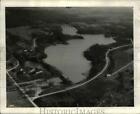 1941 Press Photo Hinckley Lake from air looking southeast, dam in foreground