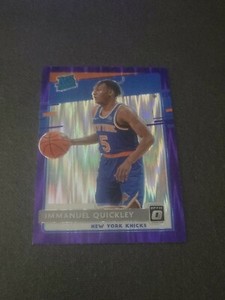 2020-21 Donruss Optic Purple Shock #175 Immanuel Quickley RR