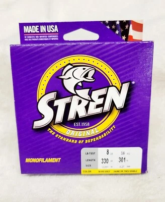 Stren Monofilament Hi-Vis Gold 8lb / 330yd Fishing Line - Image 1 of 2
