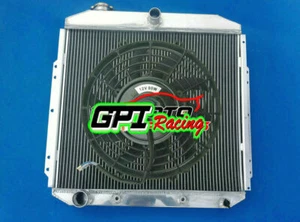 Alu Radiator +FAN For Ford F-Series F100 F250 F350 Pickup 1953 1954 1955 1956 AT - Bild 1 von 12