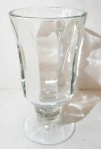 Libbey Coffee Clear Glass 8.5 oz Footed Pedestal Mug 5 3/4" Vintage - Picture 1 of 5