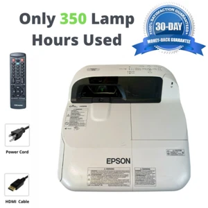 Epson PowerLite 3LCD Ultra Short Throw Projector 2700 Lm - Only 350 Hours Used! - Picture 1 of 6
