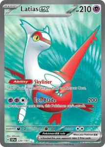 Latias ex 220/191 SV Surging Sparks Ultra Rare Pokémon TGC - NM - Picture 1 of 1