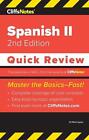 Cliffsnotes Spanish Ii Quick Review By Jill Rodriguez English Paperback Book