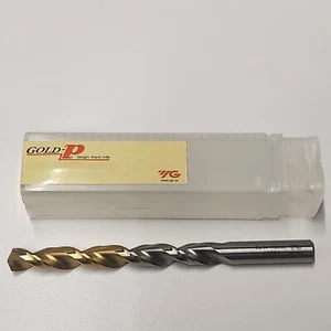 7/16x4-1/16x5-1/2 HSS(M35) JOBBER, TYPE SS GOLD-P TRAPANO DH100 #DLGP511028 5PZS - Foto 1 di 2