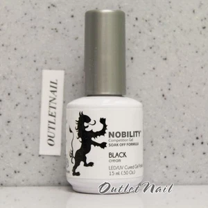 LeChat Nobility BLACK NBGP02 0.5oz Soak Off Competition Gel Polish * Ship in 24H - Picture 1 of 1